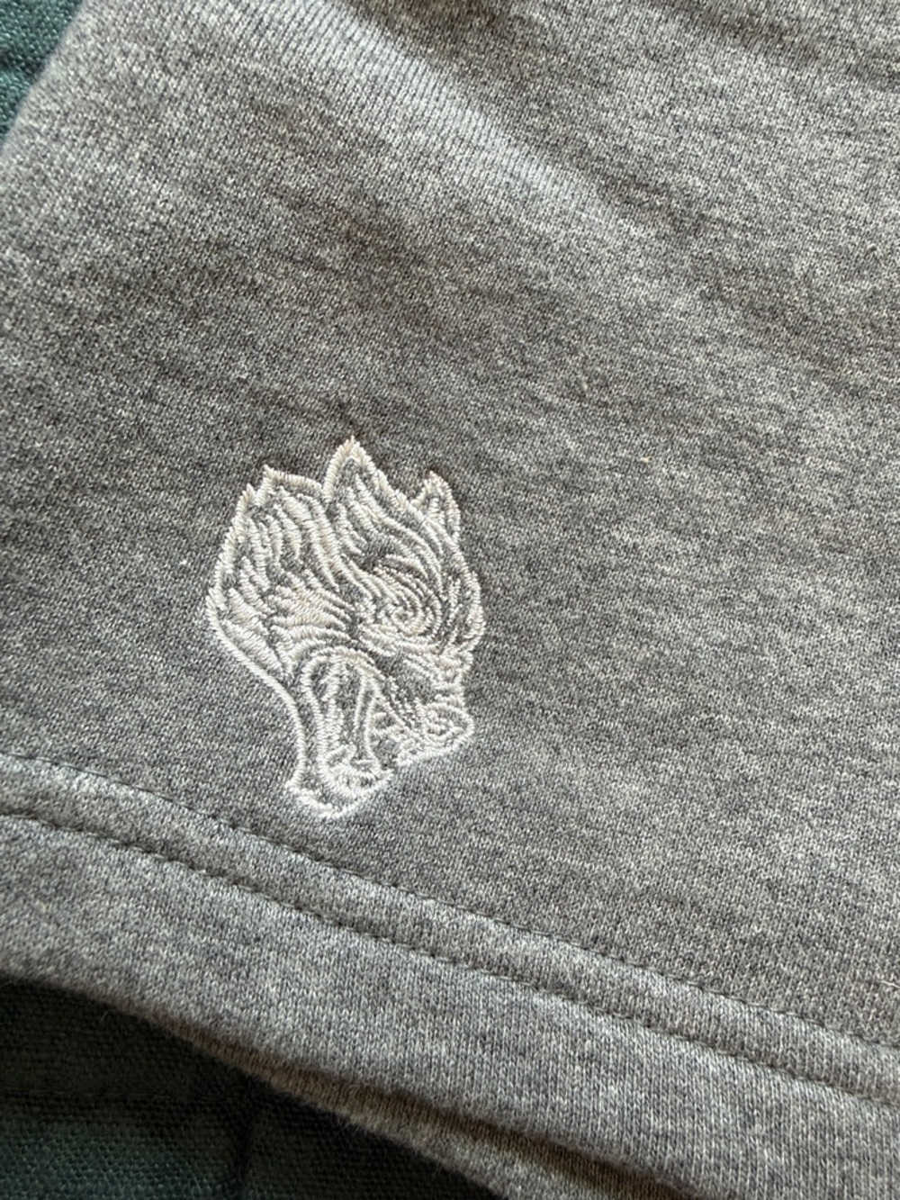DarcSport Like New Dual Patch Lounge Sweat Shorts in Grey Medium 371/1000 - Picture 3 of 12